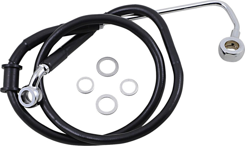 Drag Specialties Extended Length Stainless Steel Brake Line Fits Harley-Davidson Softail Models 2015-2017