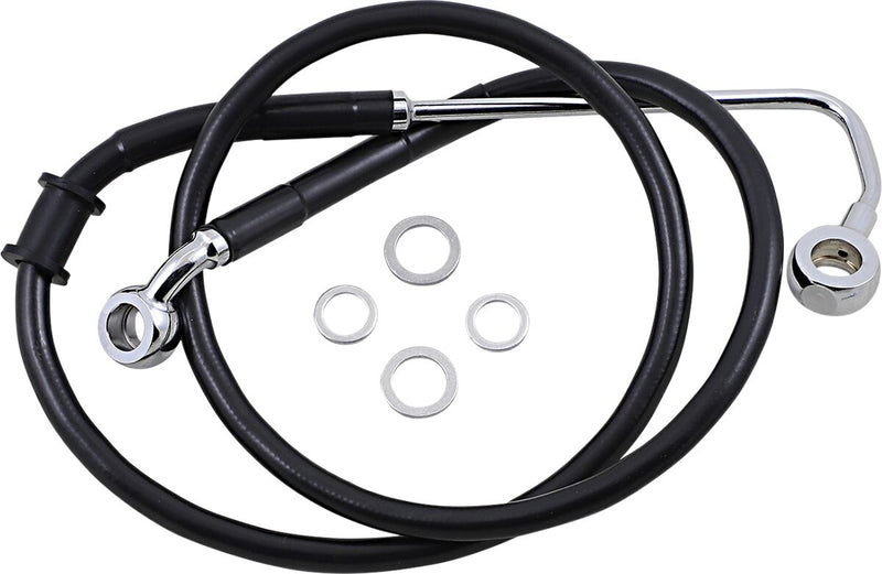 Drag Specialties Extended Length Stainless Steel Brake Line Fits Harley-Davidson Softail Models 2015-2017
