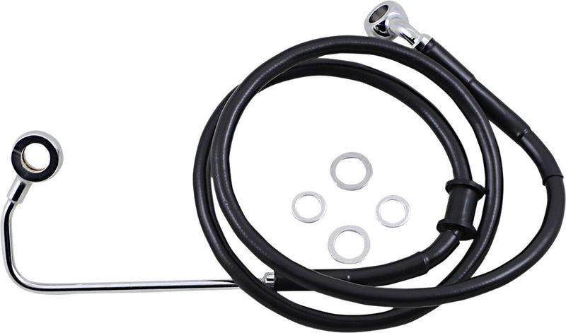 Drag Specialties Extended Length Stainless Steel Brake Line Fits Harley-Davidson Softail Models 2015-2017
