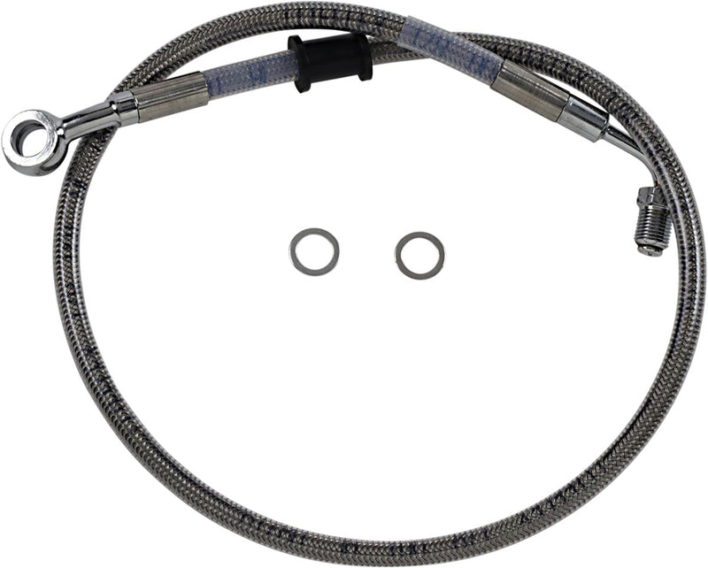 Drag Specialties Stainless Steel Brake Line Kit Fits Harley-Davidson Softail Models 2018-2024