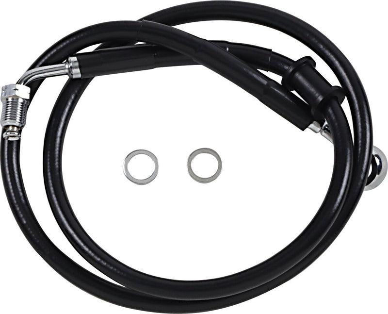 Drag Specialties Extended Length Stainless Steel Brake Line Fits Harley-Davidson Softail Models 2018-2024