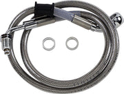 Drag Specialties Extended Length Stainless Steel Brake Line Fits Harley-Davidson Softail Models 2018-2024