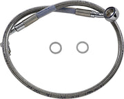 Drag Specialties Extended Length Stainless Steel Brake Line Fits Harley-Davidson Softail Models 2018-2024