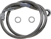 Drag Specialties Extended Length Stainless Steel Brake Line Fits Harley-Davidson Softail Models 2018-2024