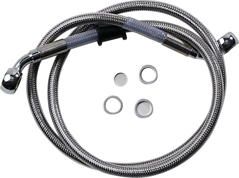 Drag Specialties Stainless Steel Brake Line Kit Fits Harley-Davidson Softail Models 2018-2021