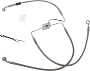 Drag Specialties Stainless Steel Brake Line Kit Fits Harley-Davidson Sportster Models 2017-2020