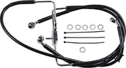Drag Specialties Extended Length Stainless Steel Brake Line Fits Harley-Davidson Sportster Models 2017-2020
