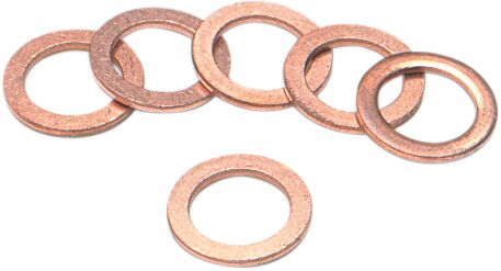 Goodridge Crush Washer Copper Front Lower Brake Line 6 Pack #44514-6
