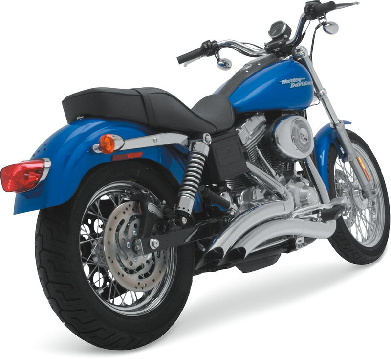 Vance & Hines Big Radius 2 Into 2 NON-PCX In Chrome For Harley-Davidson 1991-2005 Dyna Motorcycles #26007