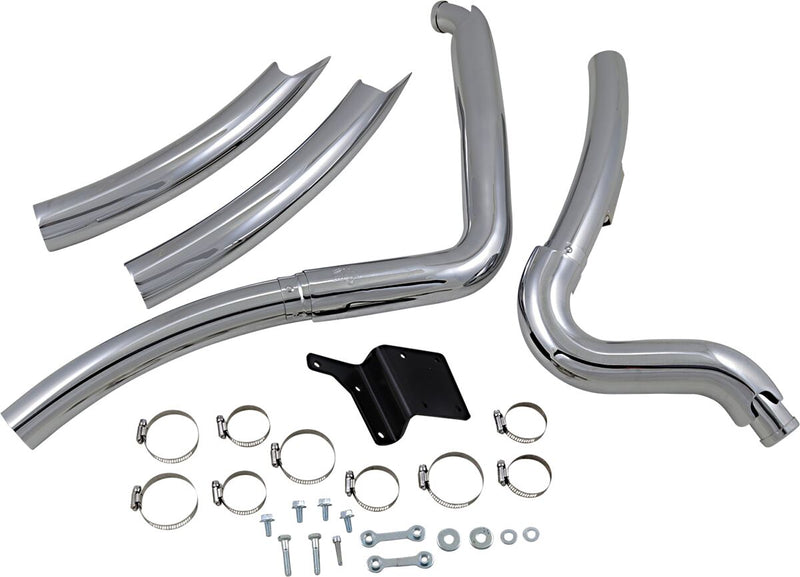 Vance & Hines Big Radius 2 Into 2 NON-PCX In Chrome For Harley-Davidson 1991-2005 Dyna Motorcycles #26007