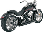 Vance & Hines Shortshots Staggered Performance Exhaust Kit NON-PCX In Black For Harley-Davidson 1986-2017 Softail Motorcycles