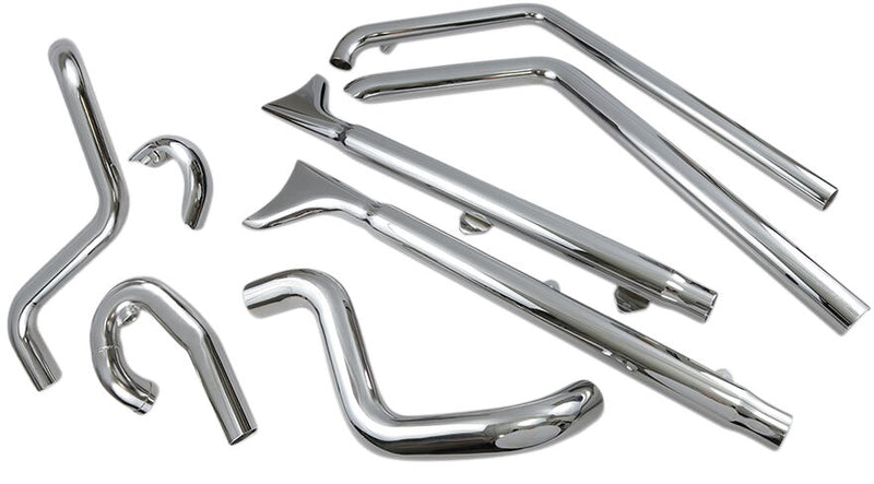 Bassani Fishtail True Dual Exhaust System #1S66E-33