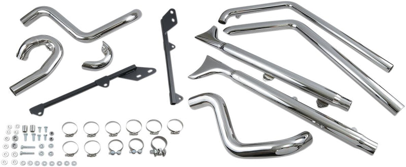 Bassani Fishtail True Dual Exhaust System #1S66E-33