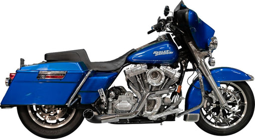 Trask Nasty Bastard Performance Chrome 2 into 1 Exhaust System for 1997-2016 Harley-Davidson Touring Models