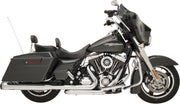 Khrome Werks Chrome Dominator 2:2 3-Stepped Header, 4.5" Mufflers W/Tracer Tips for 2009-2016 Harley-Davidson Touring Motorcycles