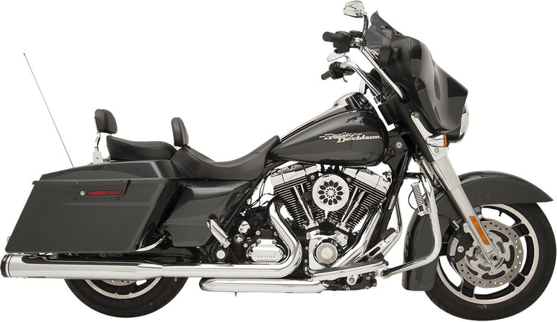 Khrome Werks Chrome Dominator 2:2 3-Stepped Header, 4.5" Mufflers W/Tracer Tips for 2009-2016 Harley-Davidson Touring Motorcycles