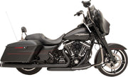 Khrome Werks Black Dominator 2:2 3-Stepped Header, 4.5" Mufflers W/Tracer Tips for 2009-2016 Harley-Davidson Touring Motorcycles