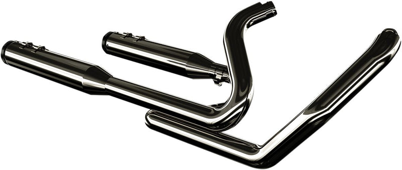 Khrome Werks Eclipse Dominator 2:2 3-Stepped Header, 4.5" Mufflers W/Tracer Tips for 2009-2016 Harley-Davidson Touring Motorcycles