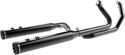 Khrome Werks Eclipse Dominator 2:2 3-Stepped Header, 4.5" Mufflers W/Tracer Tips for 2009-2016 Harley-Davidson Touring Motorcycles