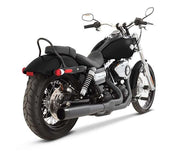 Exhaust System 2 into 1 for Dyna Dyna Black #200-0301