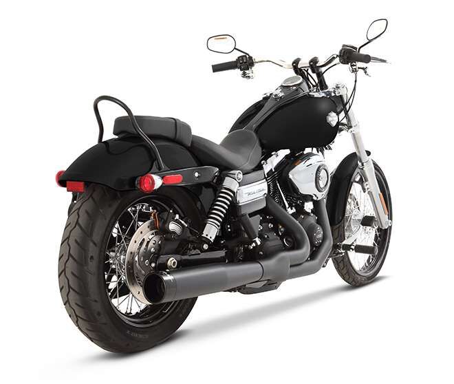 Exhaust System 2 into 1 for Dyna Dyna Black #200-0301