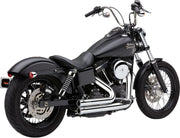 Cobra 909 2 Into 2 Exhaust Kit In Chrome For Harley-Davidson 2006-2011 Dyna Motorcycles