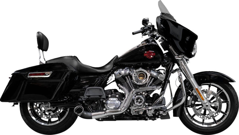 Trask Chrome Nasty Bastard 2 into 1 Exhaust for 2017-2025 Harley-Davidson Touring Models