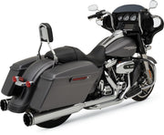 Khrome Werks Chrome Dominator 2:2 3-Step Header 4.5" Mufflers W/Tracer Tips for 2017-2025 Harley-Davidson Touring Motorcycles