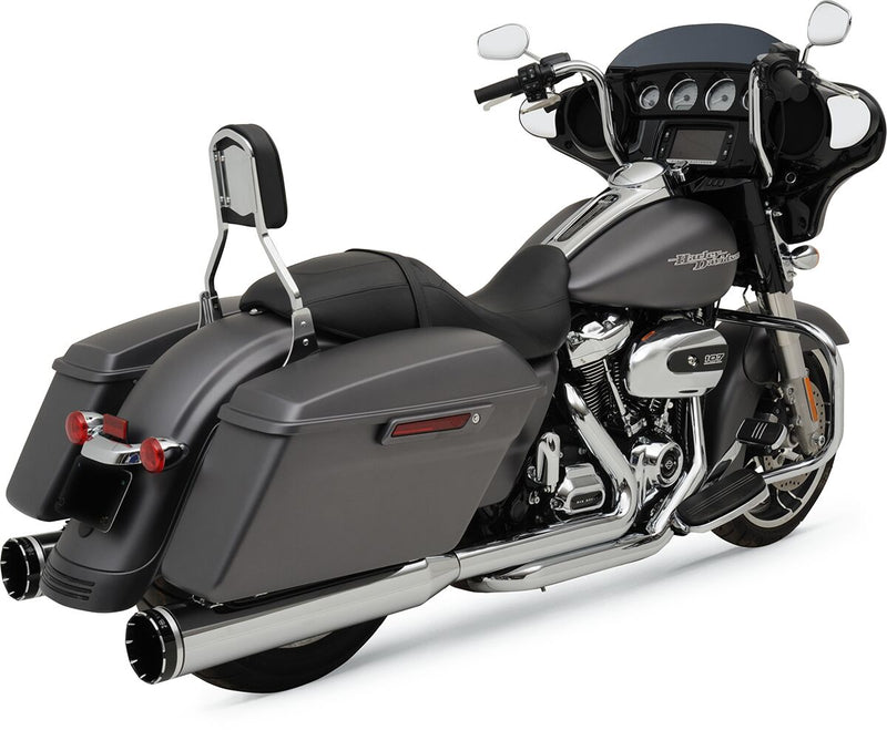 Khrome Werks Chrome Dominator 2:2 3-Step Header 4.5" Mufflers W/Tracer Tips for 2017-2025 Harley-Davidson Touring Motorcycles