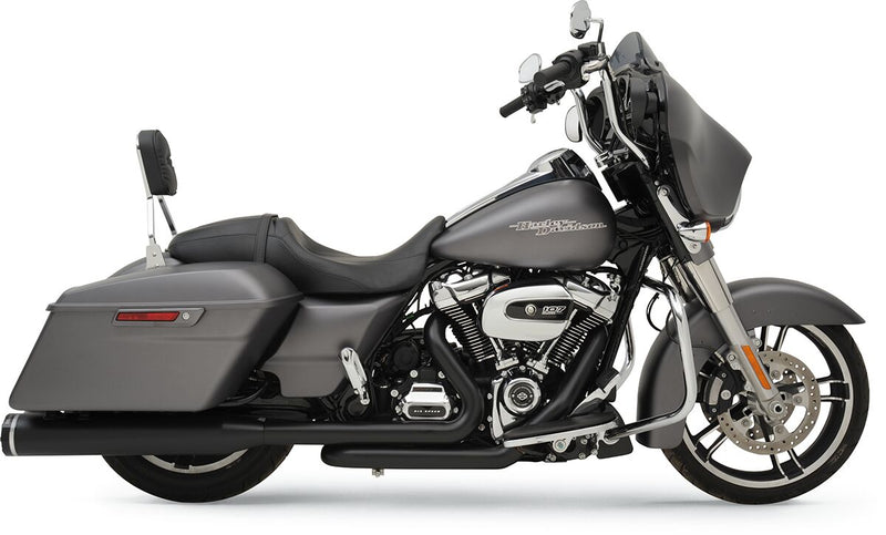 Khrome Werks Black Dominator 2:2 3-Step Header 4.5" Mufflers W/Tracer Tips for 2017-2025 Harley-Davidson Touring Motorcycles