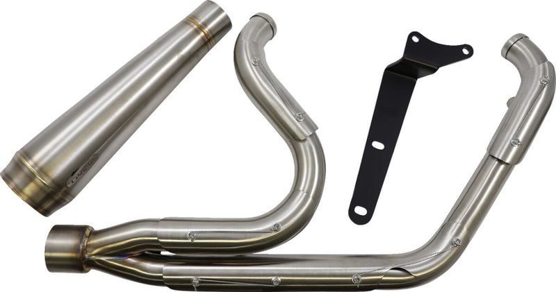 Trask Stainless Assault 2-into-1 Straight Exhaust for 2009-2016 Harley-Davidson Touring Models Stainless Steel Fitment Harley-Davidson #TM-5000