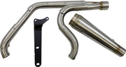 Trask Stainless Steel Assault 2-into-1 Straight Exhaust for 2017-2025 Harley-Davidson Touring Models #TM-5010