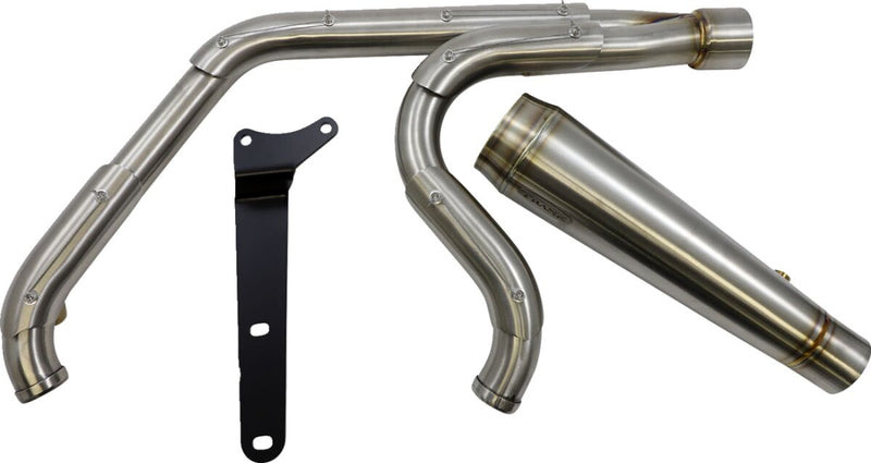 Trask Stainless Steel Assault 2-into-1 Straight Exhaust for 2017-2025 Harley-Davidson Touring Models #TM-5010