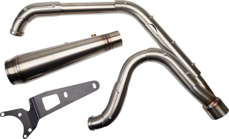 Trask Stainless Steel Assault 2-into-1 Exhaust for 1984-1994,1999-2000 Harley-Davidson FXR Motorcycles Raw #TM-5030