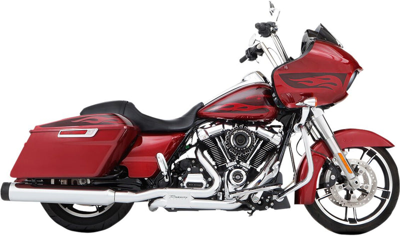 Exhaust System Slimline 45 2 into 2 for Touring Touring Chrome