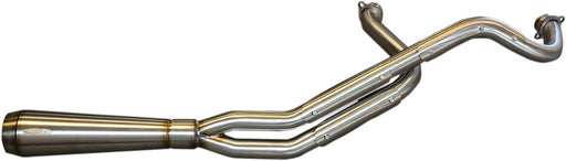 Trask Stainless Steel Assault 2-Into-1 Exhaust System for 2014-2026 Indian Chieftain Motorcycles Raw