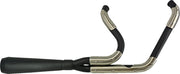 Trask Black/Stainless Assault 2-Into-1 Exhaust System for 2018-2026 Harley-Davidson Softail Black| Ceramic| Mild Steel #TM-5052BK