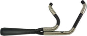 Trask Black/Stainless Assault 2-Into-1 Exhaust System for 2018-2026 Harley-Davidson Softail Black| Ceramic| Mild Steel #TM-5052BK
