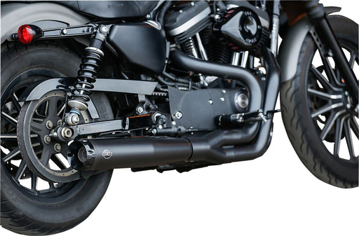 S&S Cycle Black Superstreet 2:1 Exhaust System for 2007-2013 Harley-Davidson Sportster