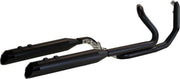 Khrome Werks Black Dominator 2:2 3-Stepped Header, 4.5" Mufflers W/Edge Tips for 2017-2025 Harley-Davidson Touring Motorcycles