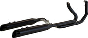 Khrome Werks Black Dominator 2:2 3-Stepped Header, 4.5" Mufflers W/Edge Tips for 2017-2025 Harley-Davidson Touring Motorcycles