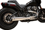 S&S Cycle Chrome/Black SuperStreet 2:1 50 State Exhaust System for 2018-2024 Harley-Davidson Softail