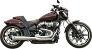 S&S Cycle Chrome SuperStreet 2:1 50 State Exhaust System for 2018-2022 Harley-Davidson Softail #550-0847B
