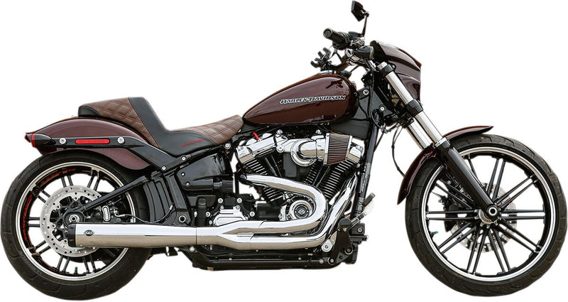 S&S Cycle Chrome SuperStreet 2:1 50 State Exhaust System for 2018-2022 Harley-Davidson Softail #550-0847B