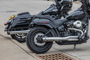 S&S Cycle Chrome SuperStreet 2:1 50 State Exhaust System for 2018-2022 Harley-Davidson Softail #550-0847B