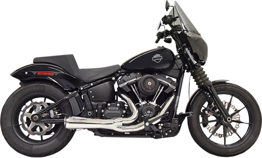 Bassani Chrome Ripper Road Rage 2 Into 1 Exhaust System for 2018-2024 Harley-Davidson Softail Motorcycles