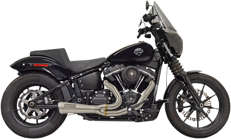 Bassani Stainless Steel Ripper Road Rage 2 Into 1 Exhaust System for 2018-2024 Harley-Davidson Softail Motorcycles