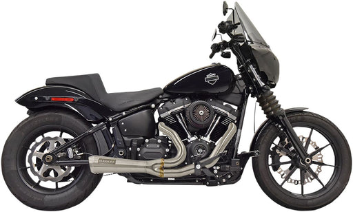 Bassani Stainless Steel Ripper Road Rage 2 Into 1 Exhaust System for 2018-2024 Harley-Davidson Softail Motorcycles