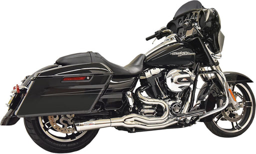 Bassani Road Rage 2 into 1 Mid Length Exhaust System for 2007-2016 Harley-Davidson Touring Motorcycles