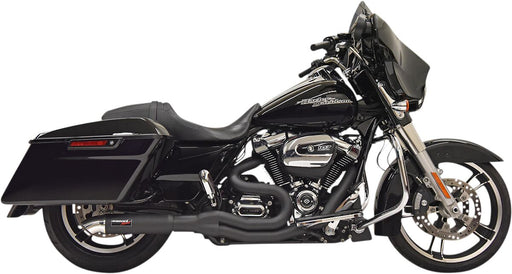 Bassani Black Road Rage 2:1 w/Hot Rod Turnout Exhaust System for 2017-2025 Harley-Davidson Touring Motorcycles